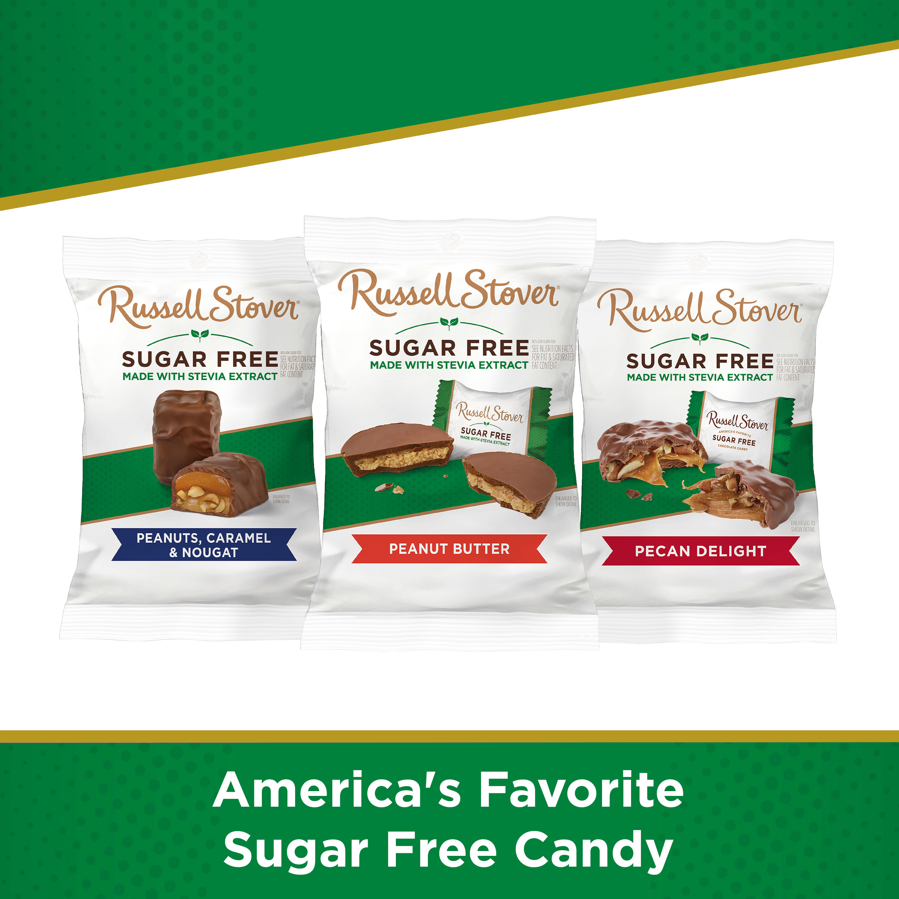 RUSSELL STOVER Sugar Free Peanut Butter Cup Chocolate Candy, 3 oz