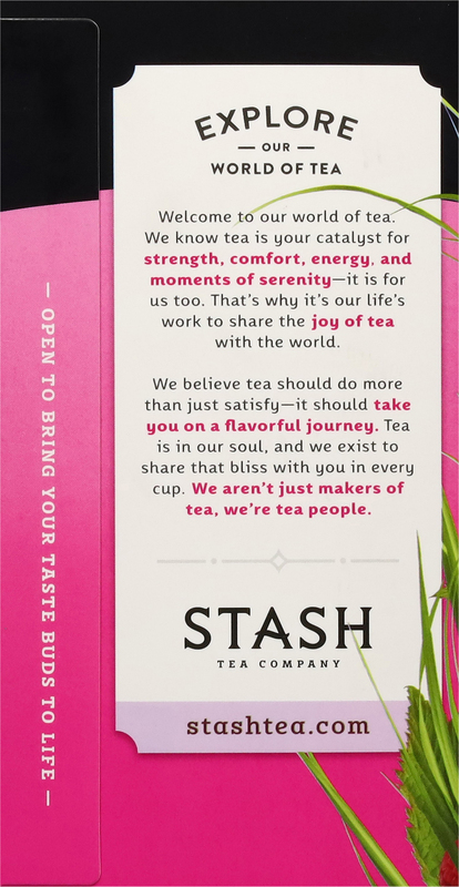 Stash Caffeine-Free Wild Raspberry Hibiscus Herbal Tea