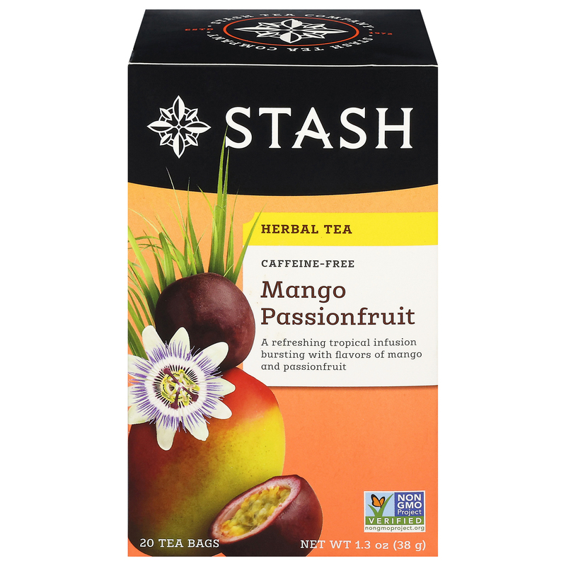 Stash Caffeine-Free Tea Bags Mango Passionfruit Herbal Tea | Giant