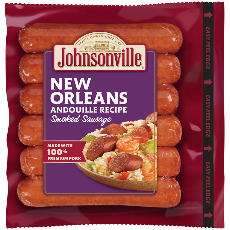 Johnsonville New Orleans Andouille Smoked Sausage, Count, 14 oz