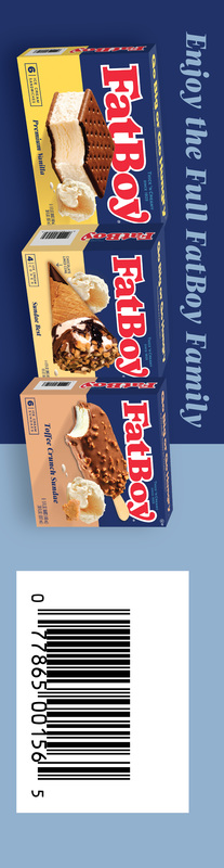 FatBoy Ice Cream Sandwich Cookies 'n Cream - 6 CT | Giant Eagle