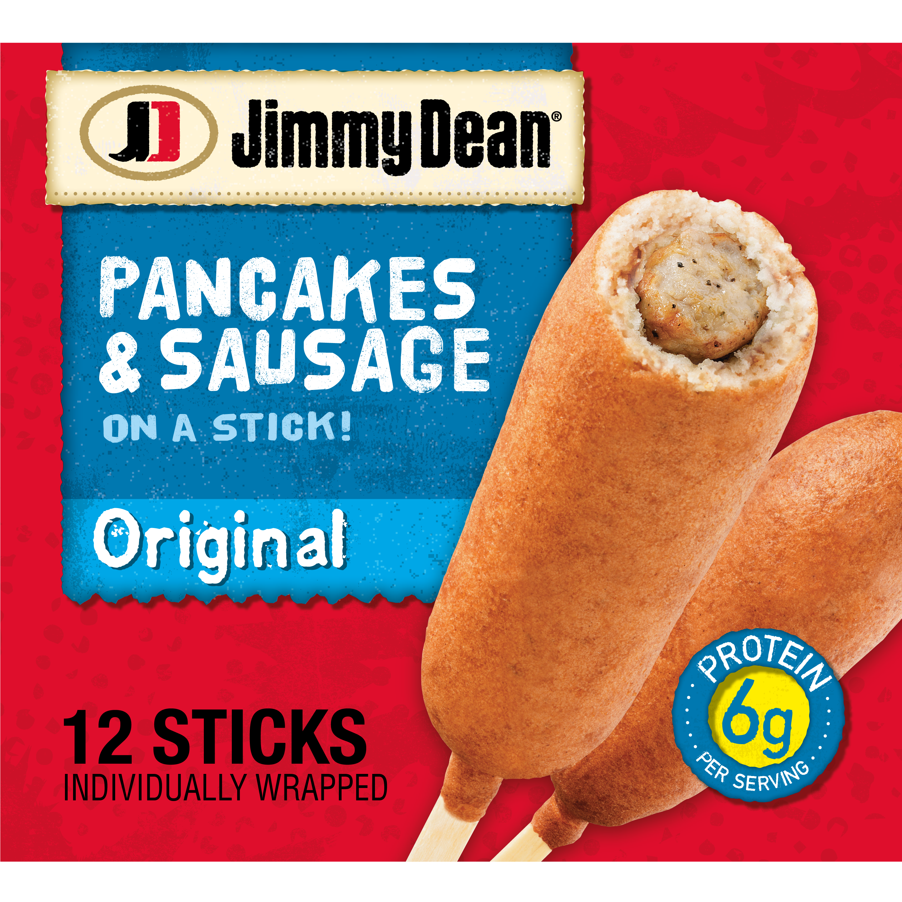 Jimmy Dean Pancakes & Sausage on a Stick Frozen Breakfast - 12