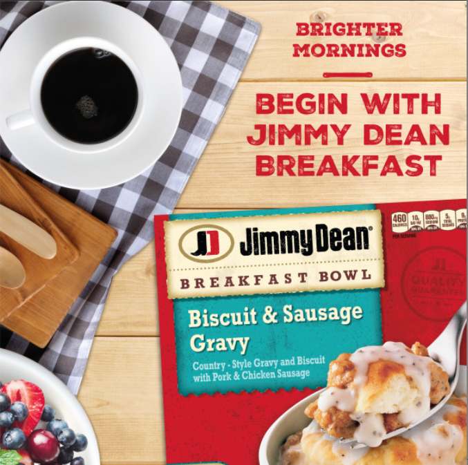 Jimmy Dean Breakfast Bowl, Biscuit & Sausage Gravy, Frozen | Giant