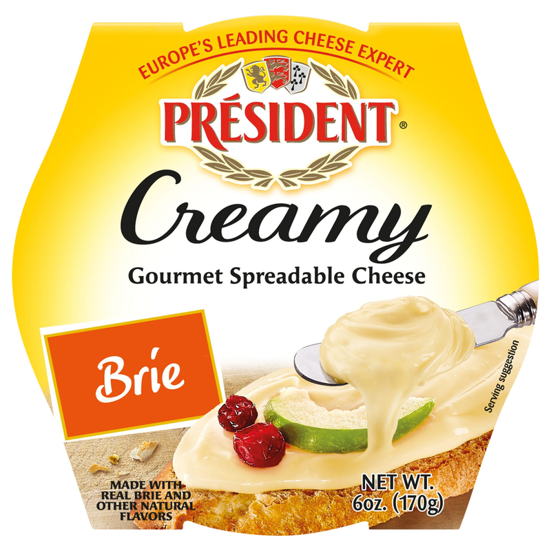 President Creamy Gourmet Brie Spreadable Cheese | Giant Eagle