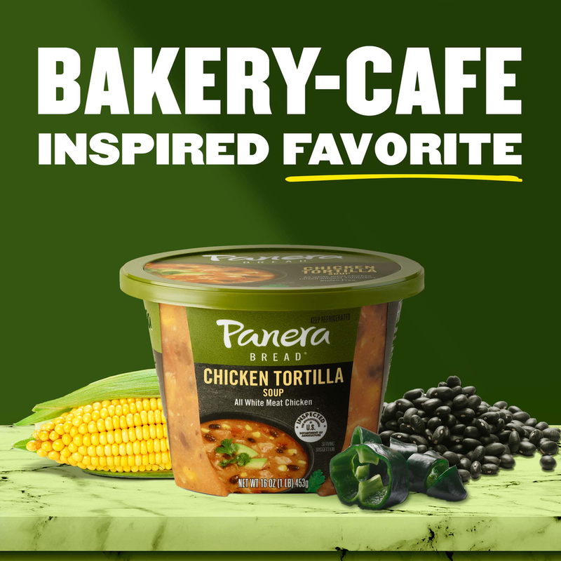 PANERA OFF-ONE グレー ラバーベルト44㎜用 Panera Bread Chicken Tortilla Soup, 16 OZ Soup Cup (Gluten Free