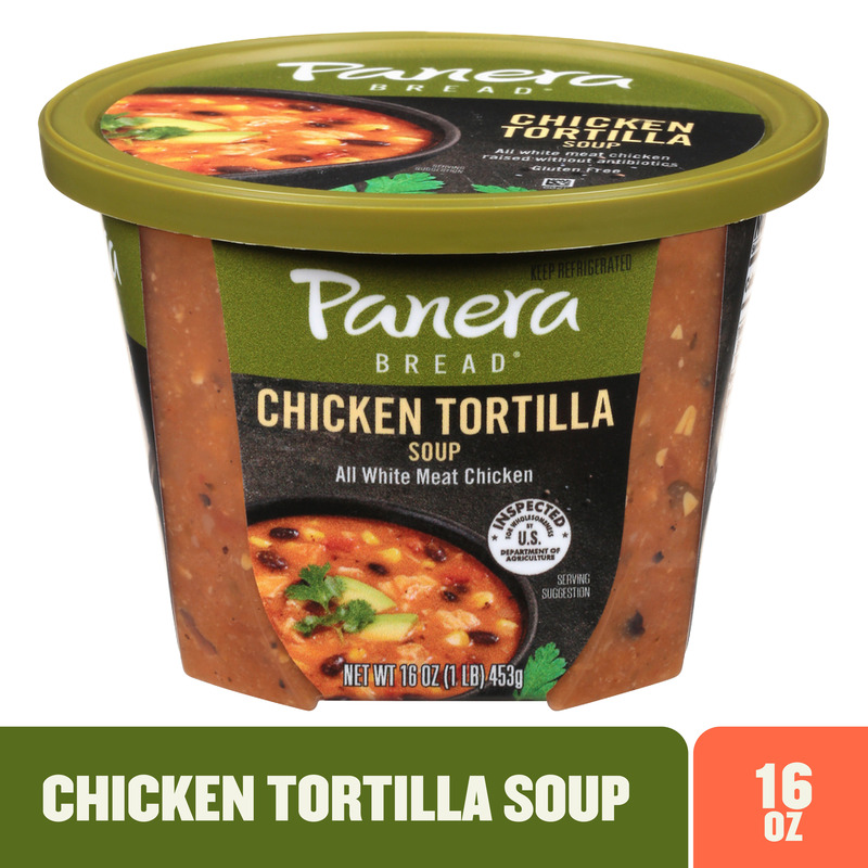 Panera Bread Chicken Tortilla Soup, 16 OZ Soup Cup (Gluten Free