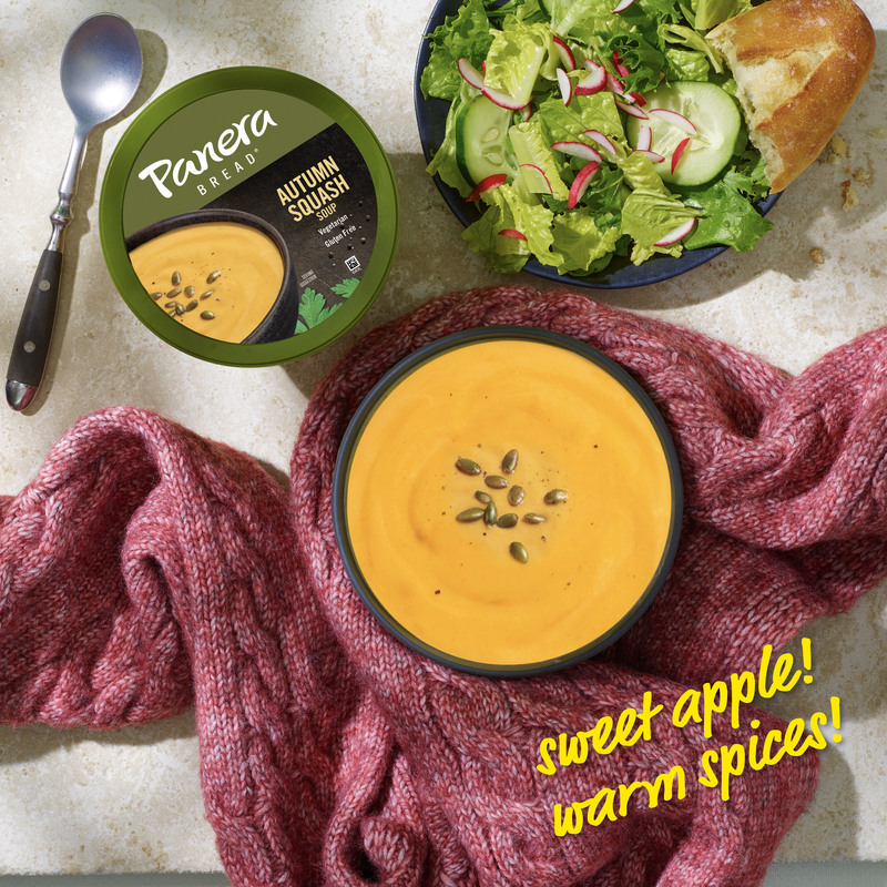 Panera Bread Autumn Squash Soup, 32 OZ Soup Cup (Gluten Free