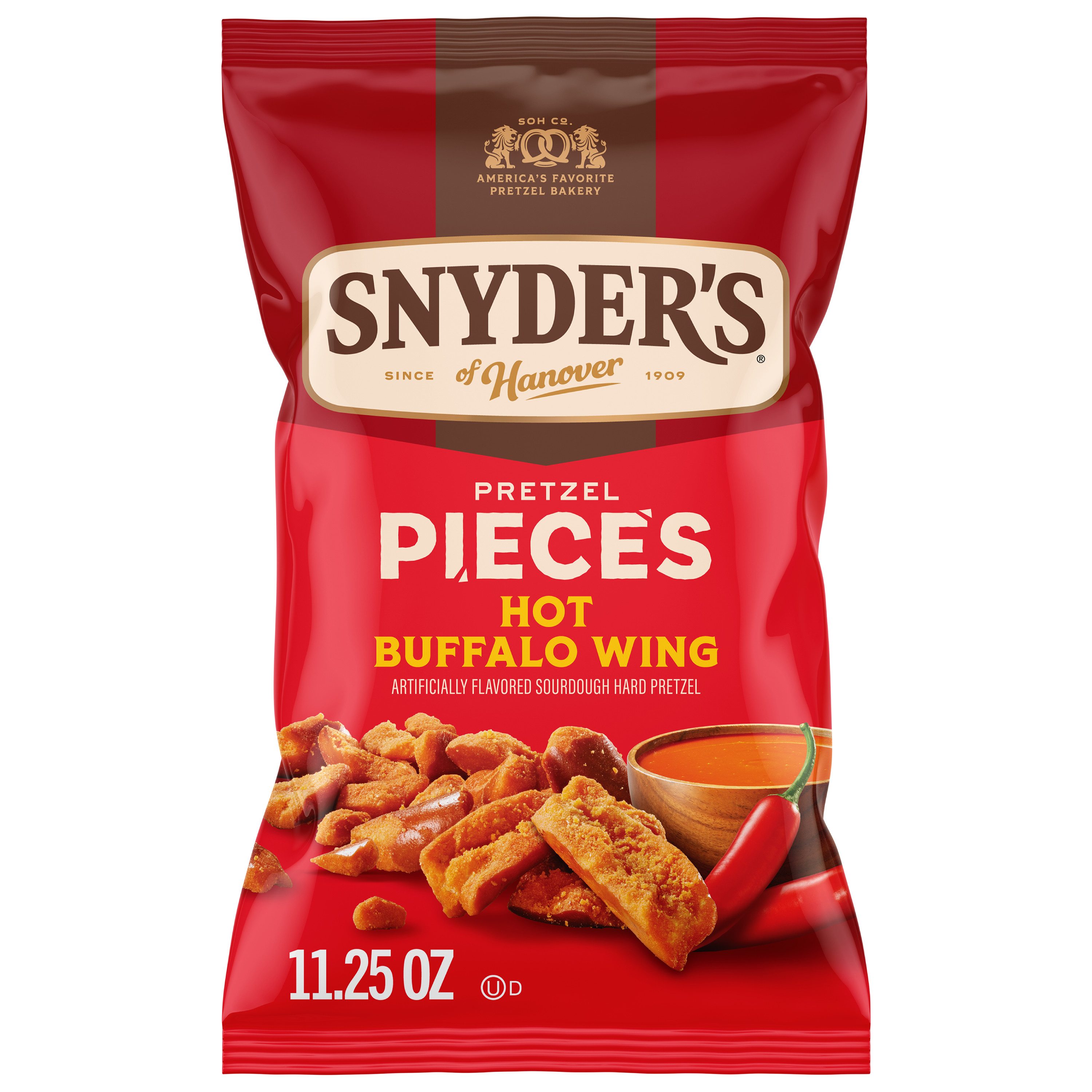 Snyder's of Hanover Jalapeño Flavored Pretzel Pieces, 11.25 Oz Bag