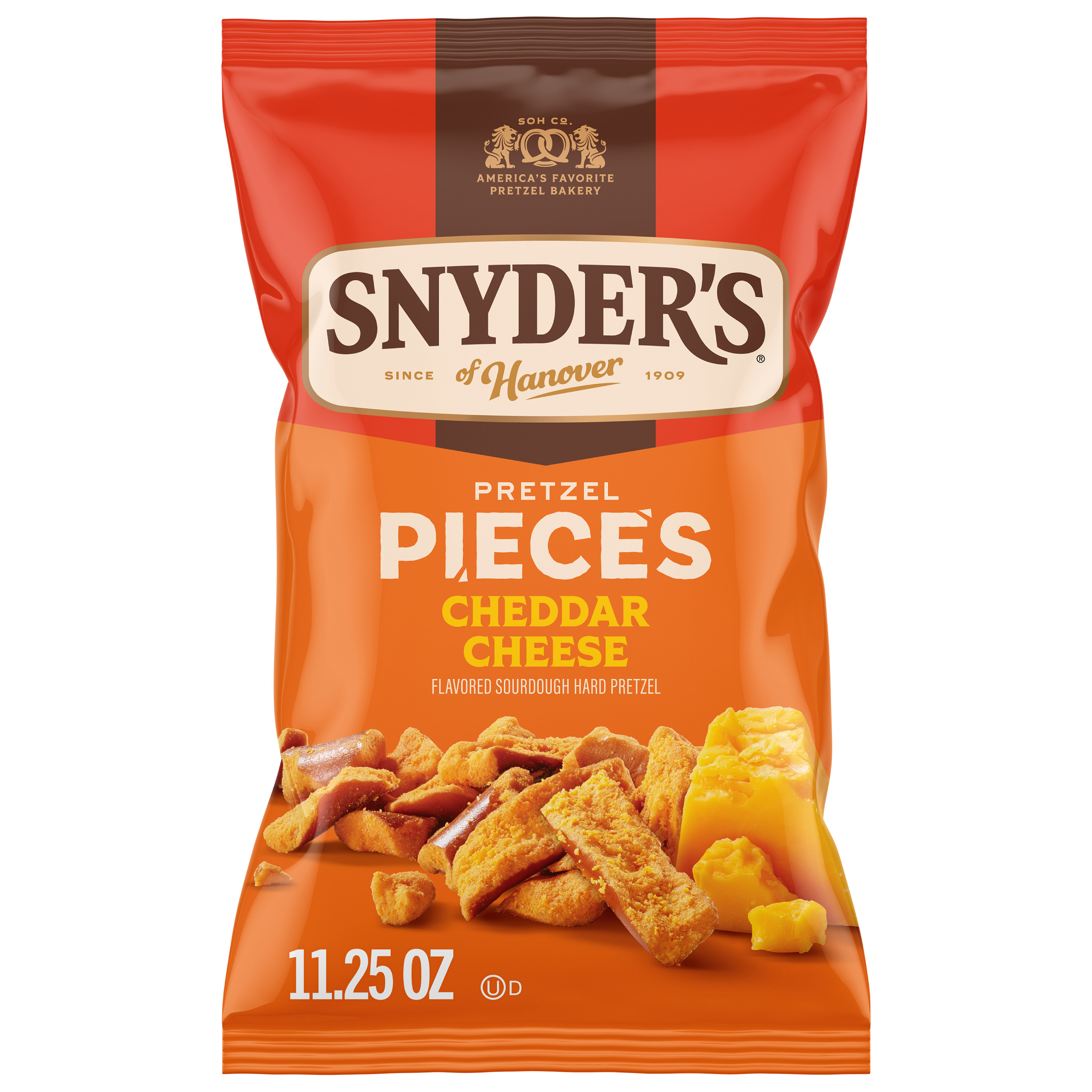 Snyder's of Hanover Cheddar Cheese Flavored Pretzel Pieces, 11.25