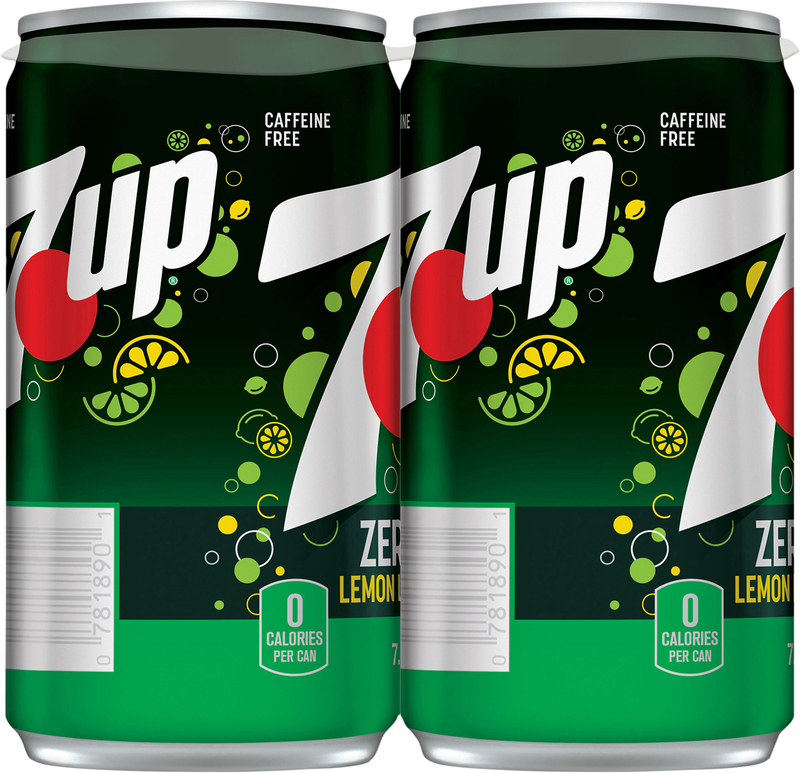7UP Zero Sugar Lemon Lime Soda, 7.5 fl oz cans, 6 pack | Giant