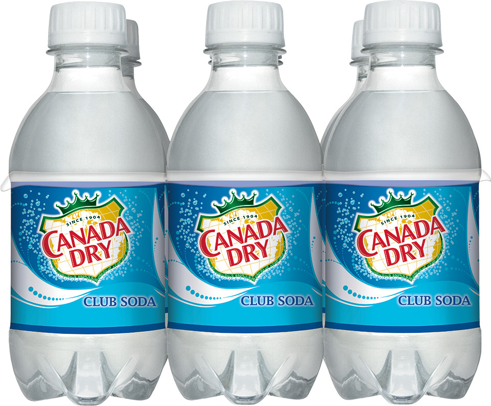 Canada Dry Club Soda, 10 fl oz plastic bottles, 6 pack | Giant