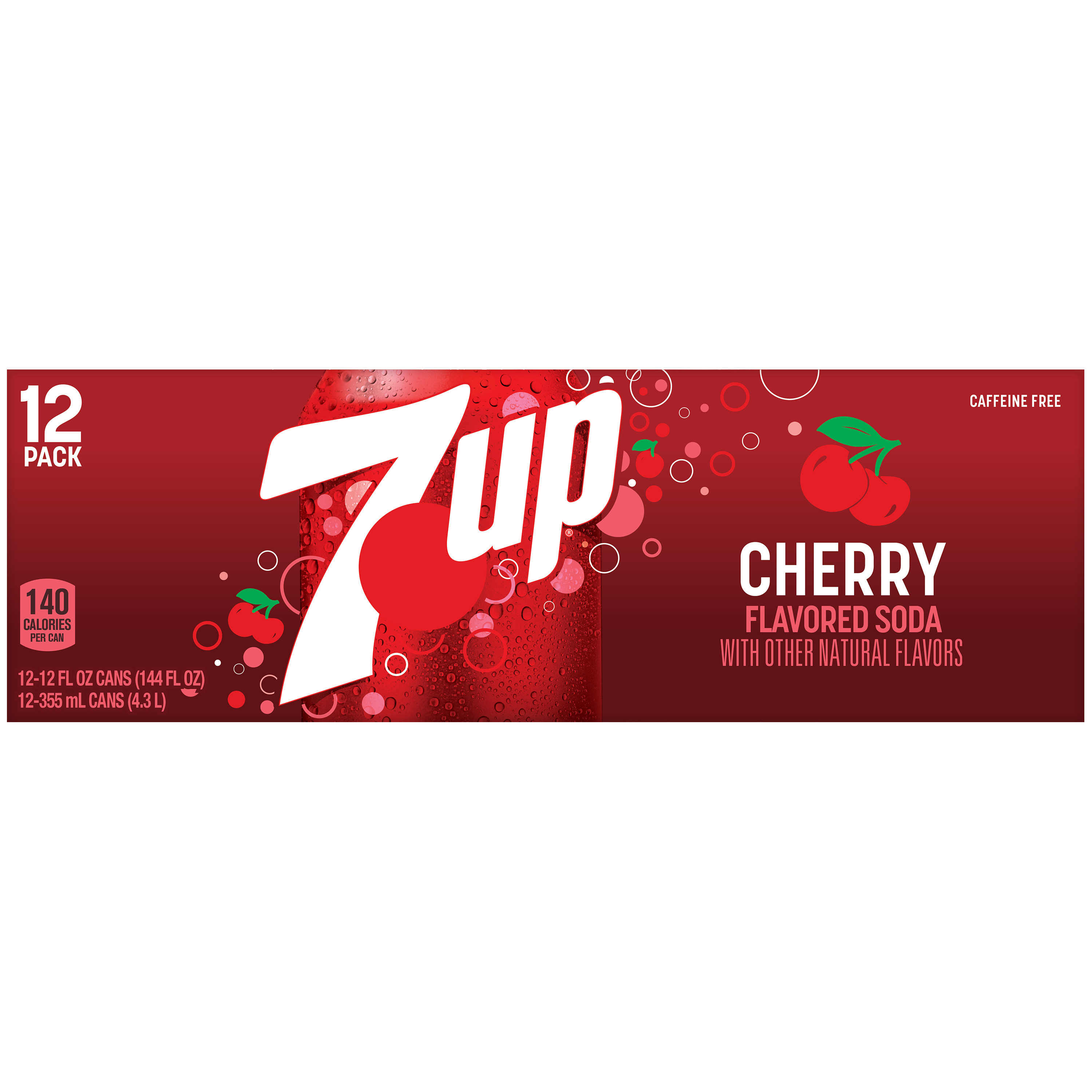 7UP Cherry Flavored Soda, 12 fl oz cans, 12 pack | Giant Eagle