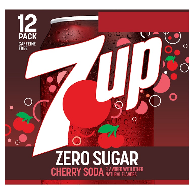 7UP Cherry Flavored Zero Sugar Soda, 12 fl oz cans, 12 pack 7UP Cherry Flavored Zero Sugar Soda, 12 fl oz cans, 12 pack