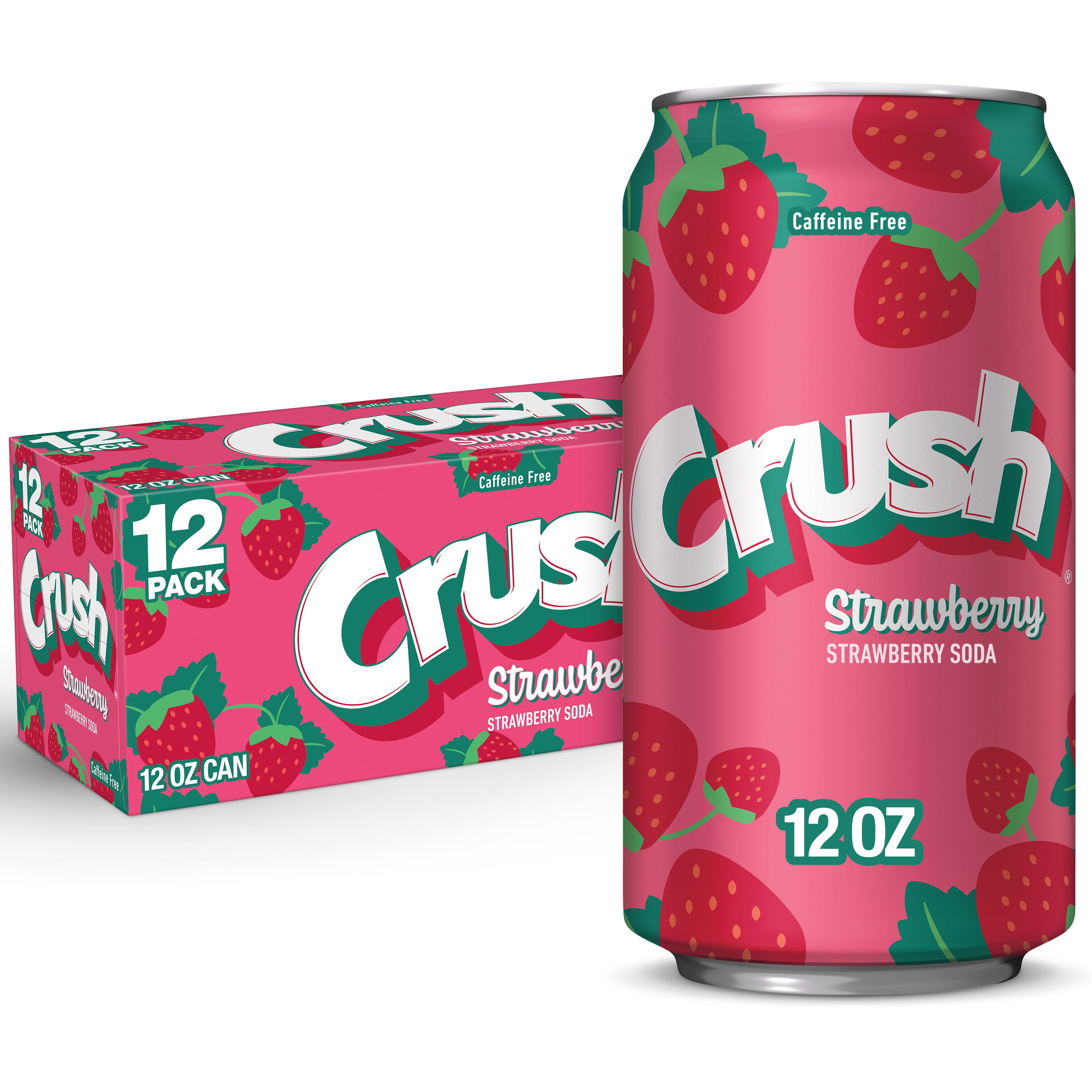 Crush Strawberry Soda, 12 fl oz cans, 12 pack | Giant Eagle