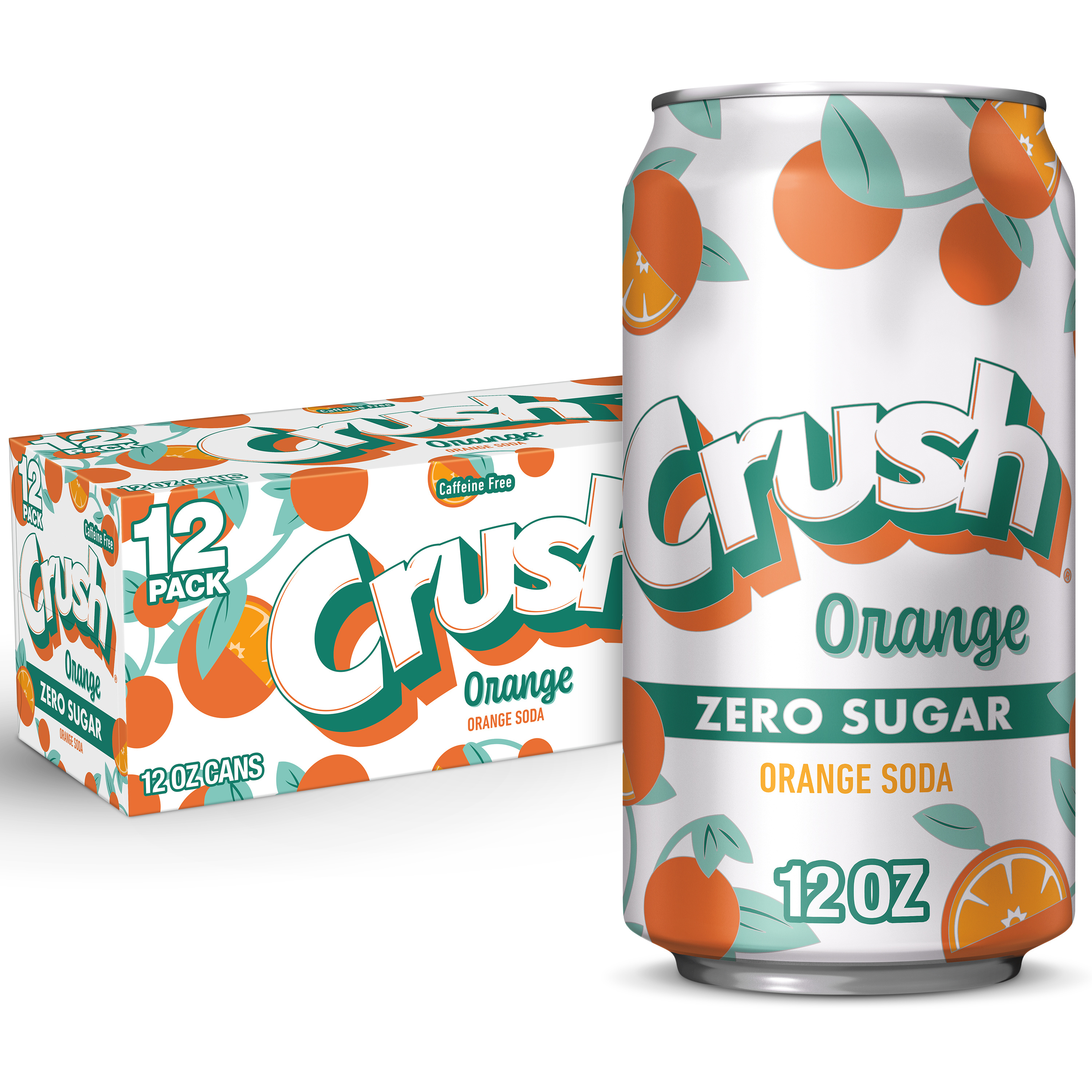 Sugar★です Crush Zero Sugar Orange Soda, 12 fl oz cans, 12 pack | Giant Eagle