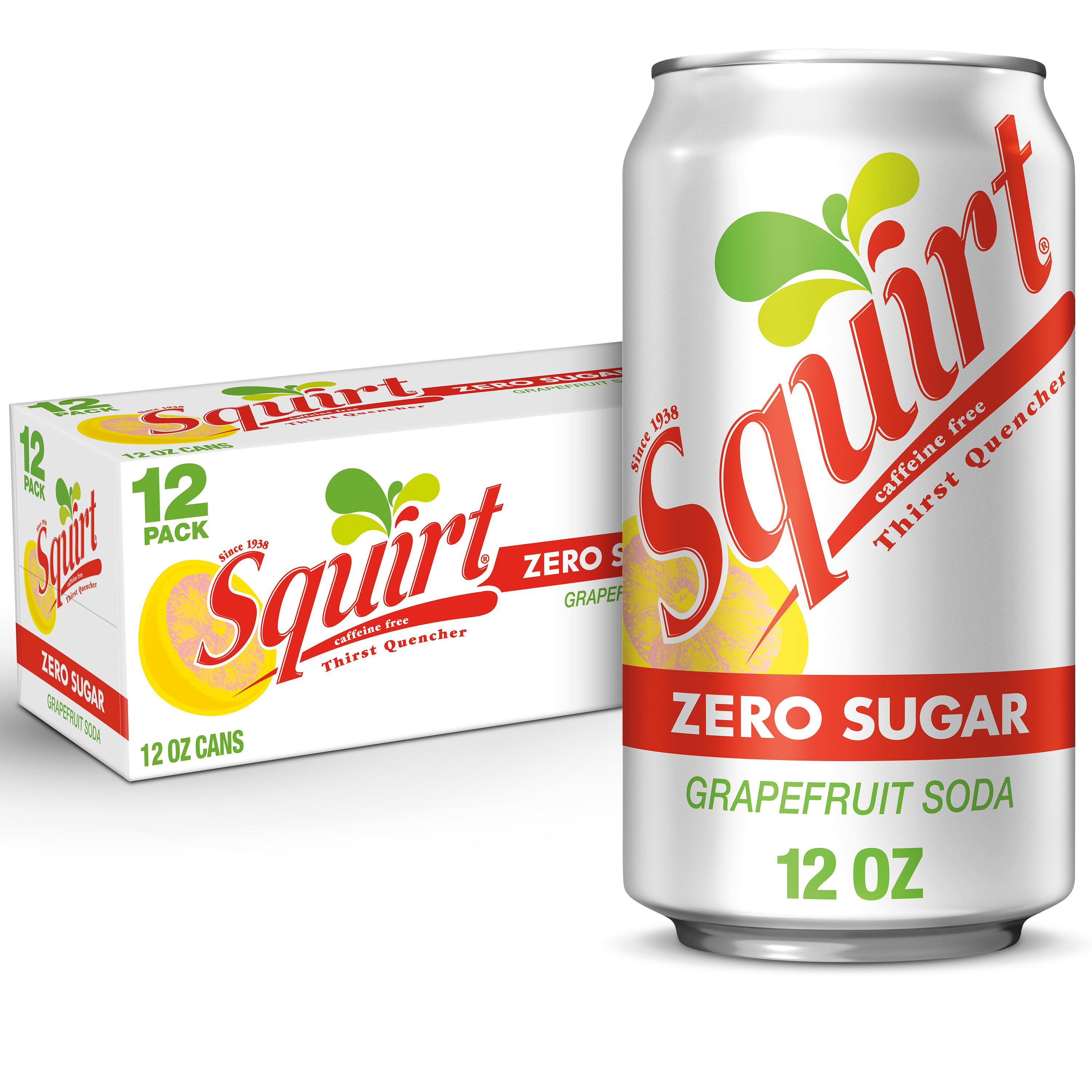 Squirt Zero Sugar Grapefruit Soda, 12 fl oz cans, 12 pack | Giant
