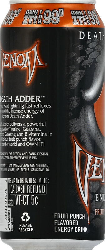 Venom Fruit Punch Energy Drink, 16 Fl Oz Can | Giant Eagle