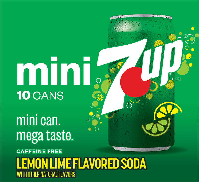 7UP Lemon Lime Soda, 7.5 fl oz mini cans, 10 pack | Giant Eagle