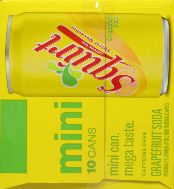 Squirt Soda, 7.5 fl oz mini cans, 10 pack | Giant Eagle | Because