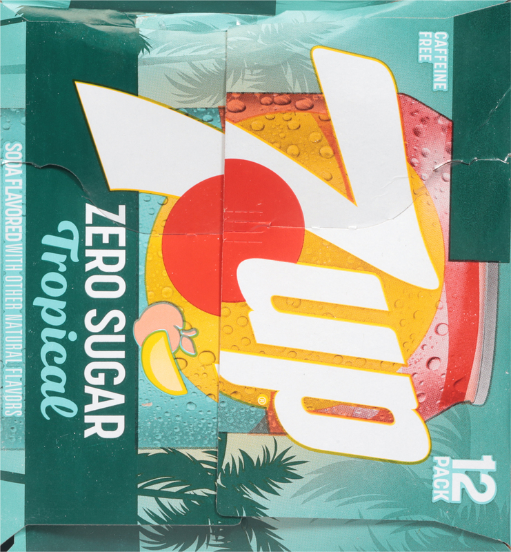 7UP Tropical Zero Sugar Soda, 12 fl oz cans, 12 pack | Giant Eagle