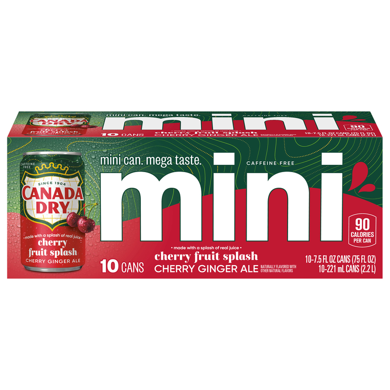 Canada Dry Cherry Fruit Splash Mini Ginger Ale | Giant Eagle