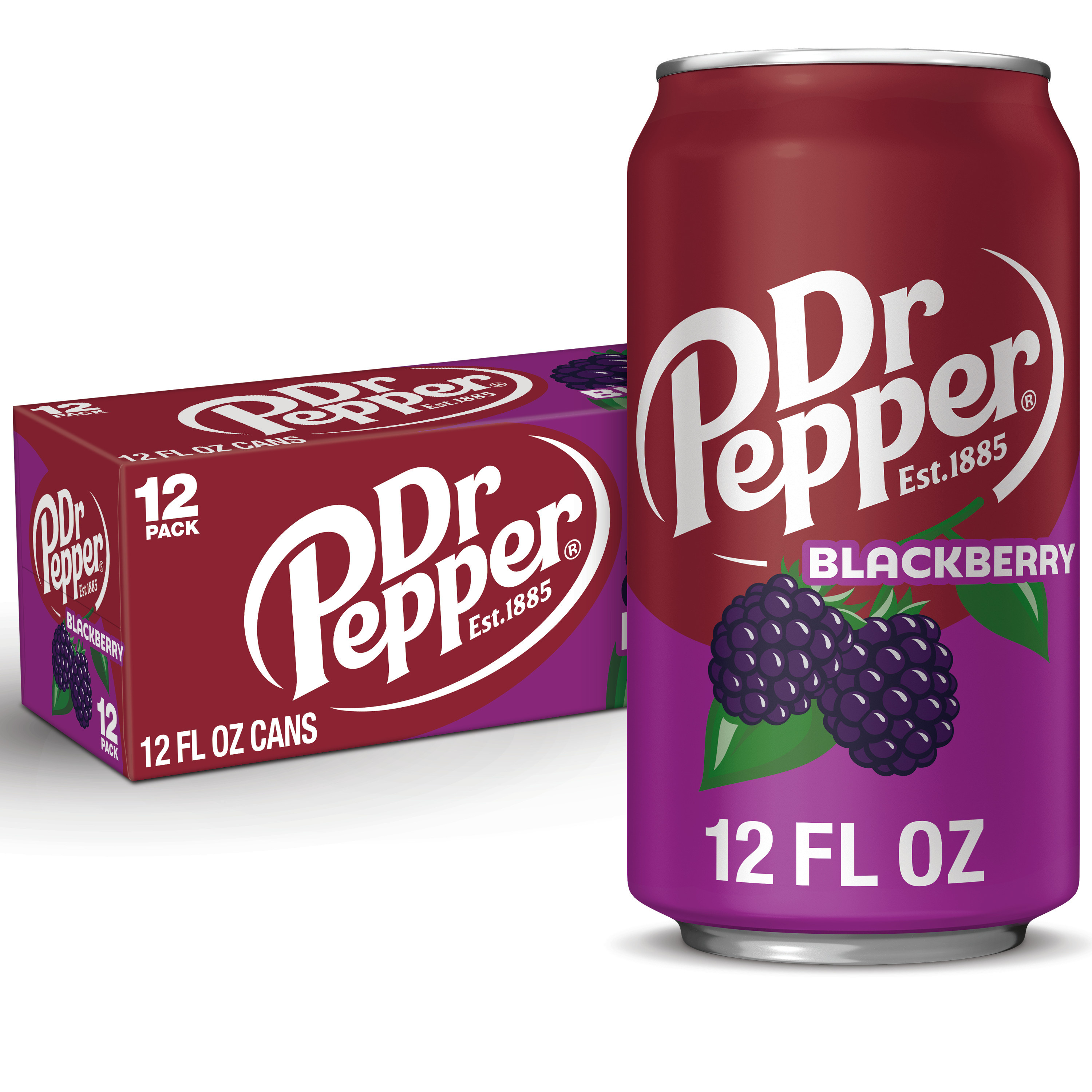 Dr Pepper Blackberry Soda, 12 fl oz cans, 12 pack | Giant Eagle