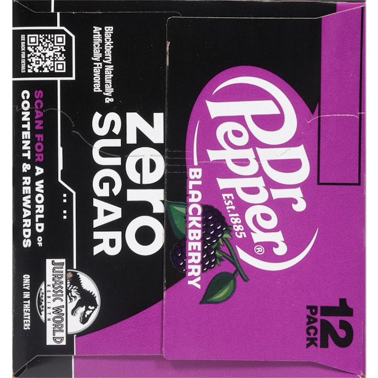 Dr Pepper Blackberry Zero Sugar Soda, 12 fl oz cans, 12 pack | Giant Eagle | Because It Matters | Grocery Store & Pharmacy Dr Pepper Blackberry Zero Sugar Soda, 12 fl oz cans, 12 pack | Giant Eagle | Because It Matters | Grocery Store & Pharmacy