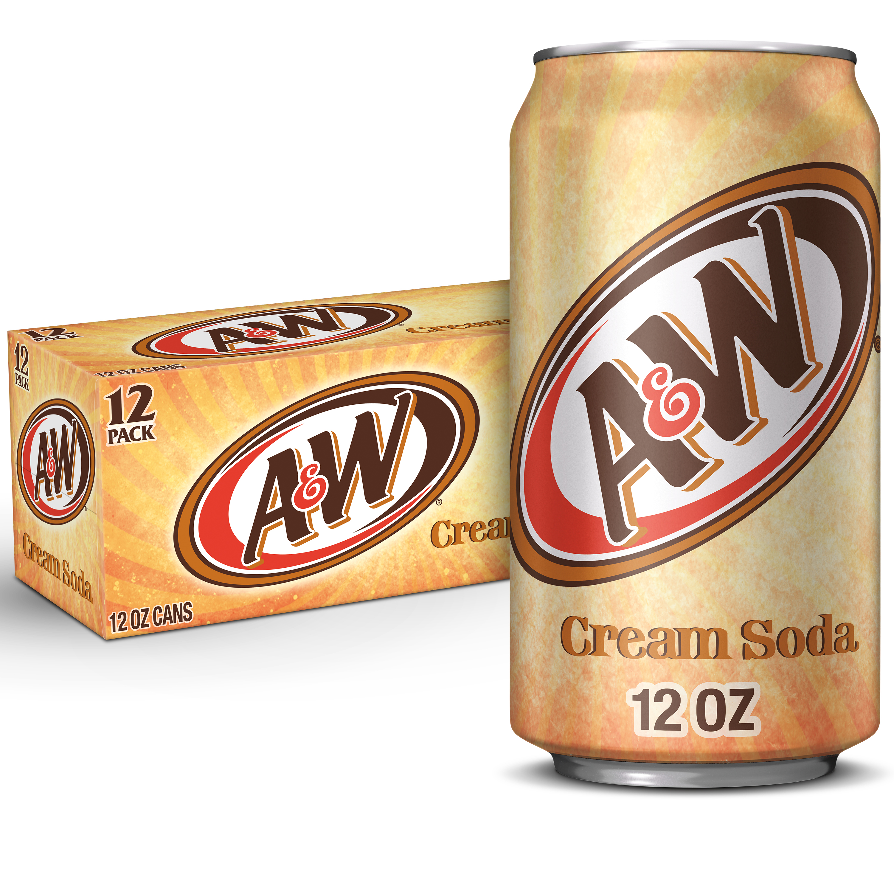 A&W Cream Soda Zero Sugar, 12 fl oz cans, 12 pack | Giant