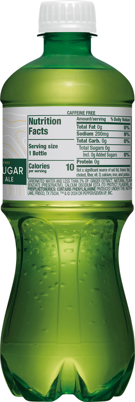 Canada Dry Zero Sugar Ginger Ale Soda, 20 fl oz bottle | Giant