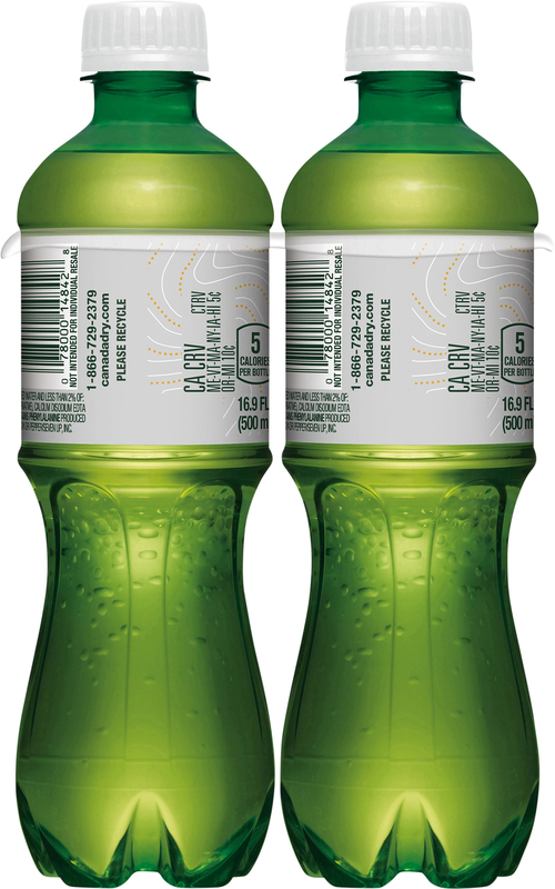 Canada Dry Zero Sugar Ginger Ale Soda, .5 L bottles, 6 pack
