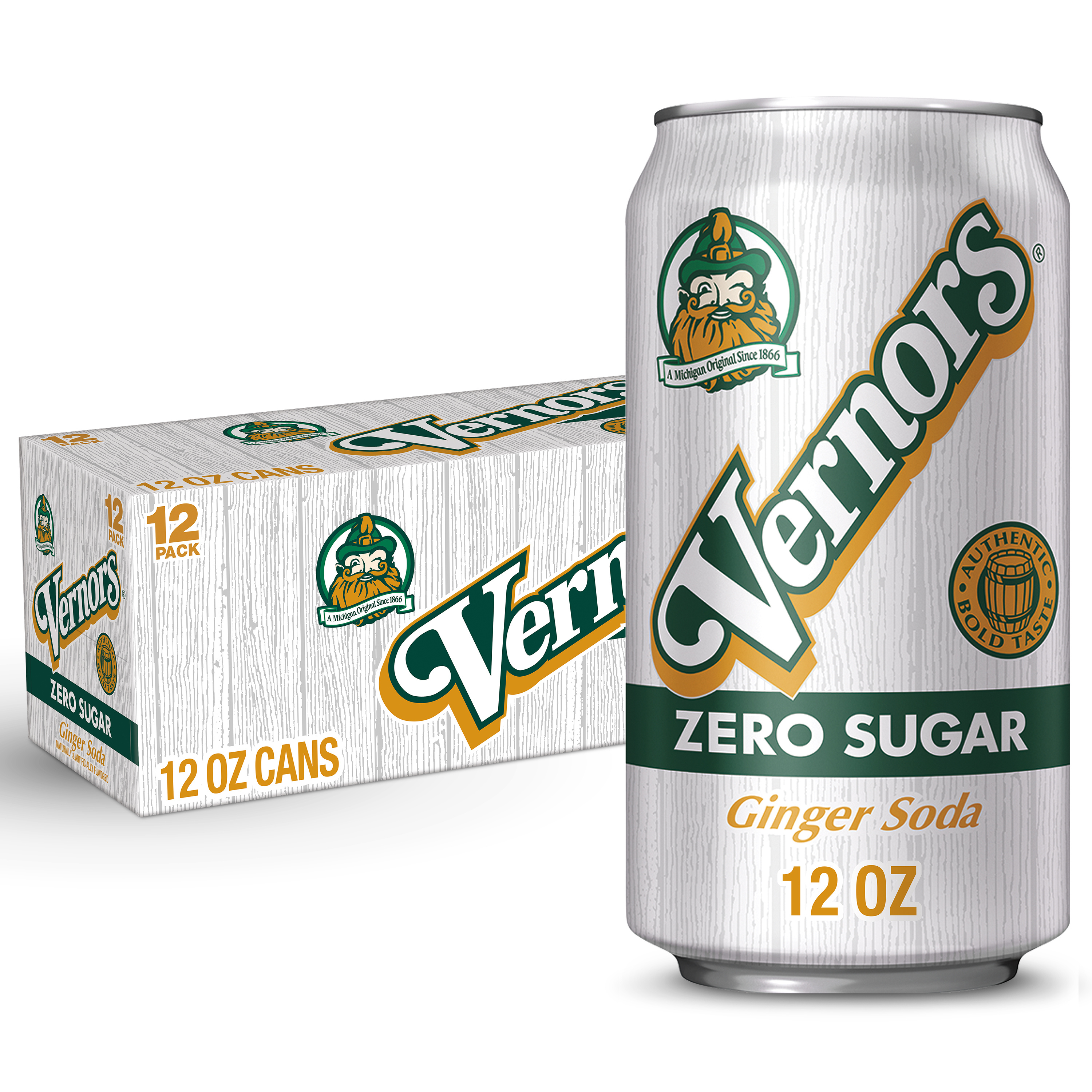 シラヌイ Gゾーン トリガー Vernors Zero Sugar Ginger Soda, 12 fl oz cans, 12 pack | Giant