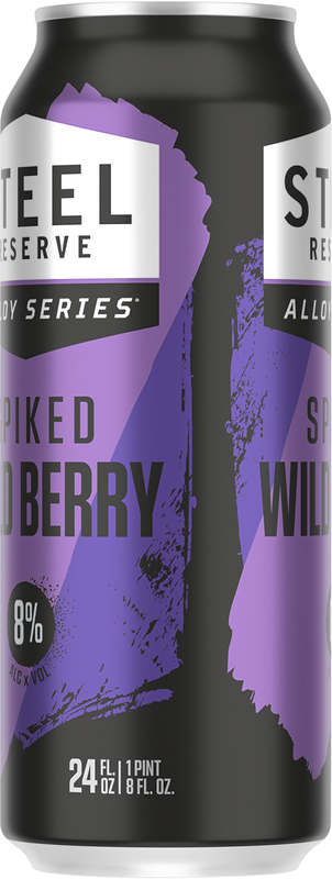 Steel Reserve Spiked Wild Berry, Alloy Series, Flavored Malt