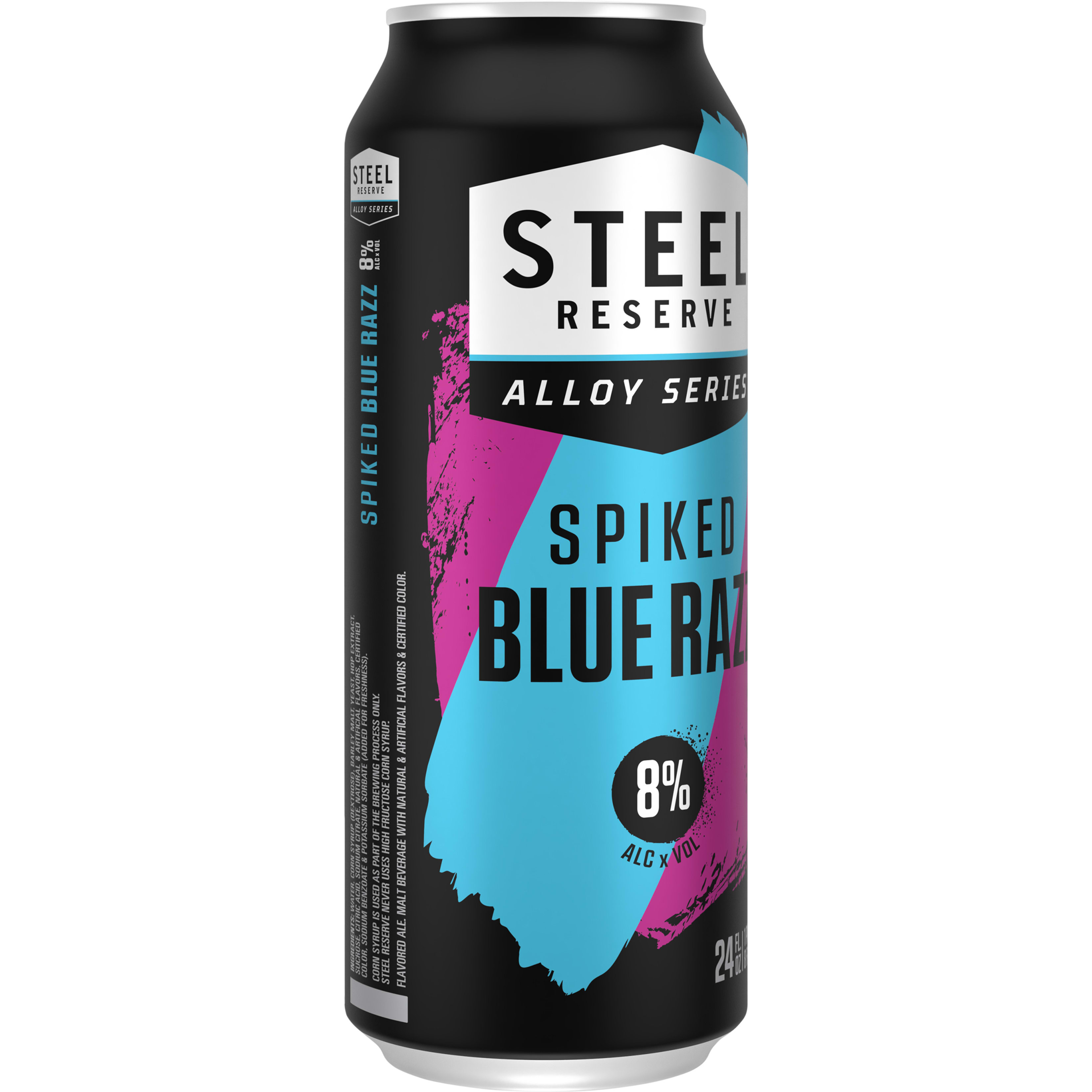 Steel Reserve Spiked Blue Razz, Alloy Series, Flavored Malt