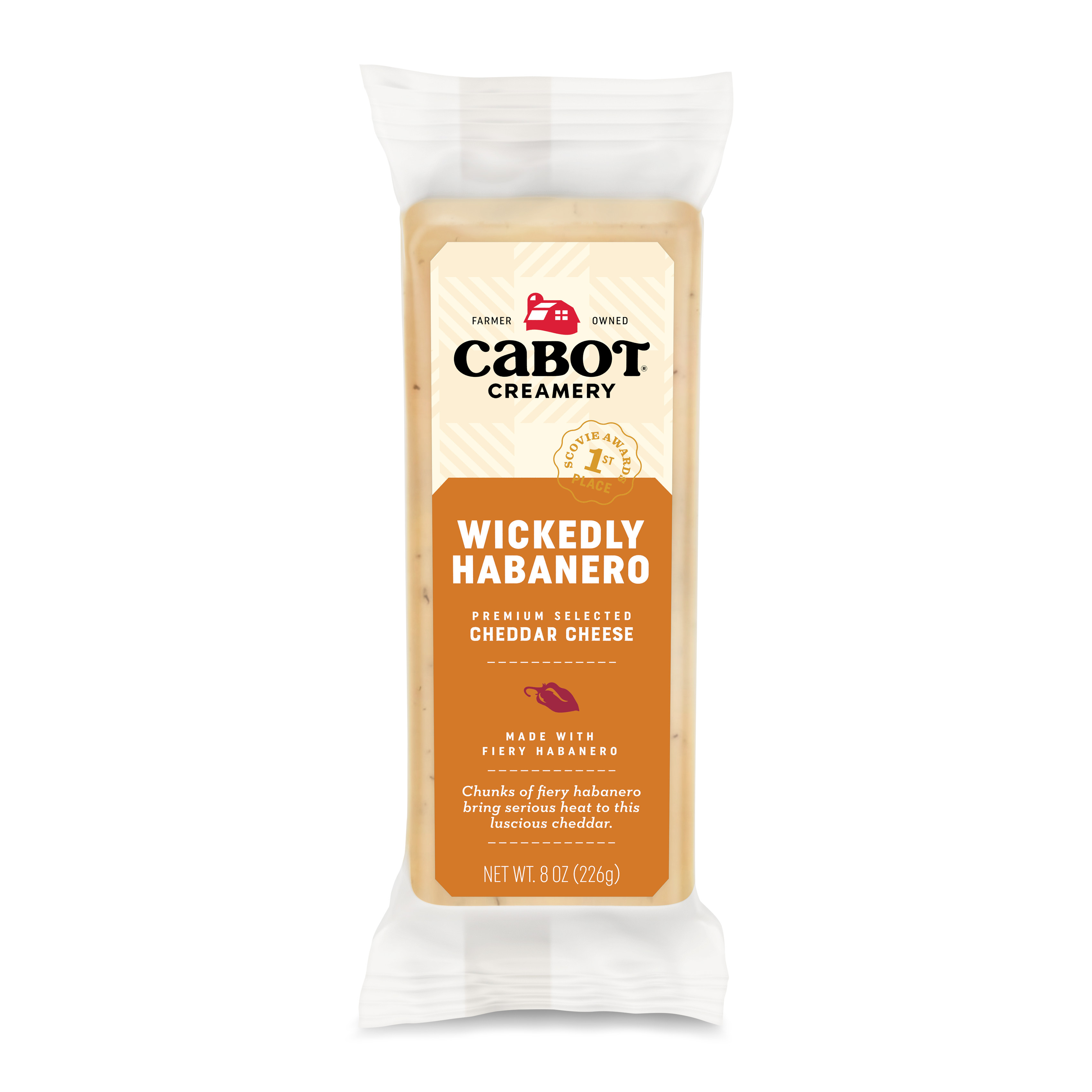 Cabot Creamery Wickedly Habanero Cheddar Cheese 8 oz | Giant Eagle