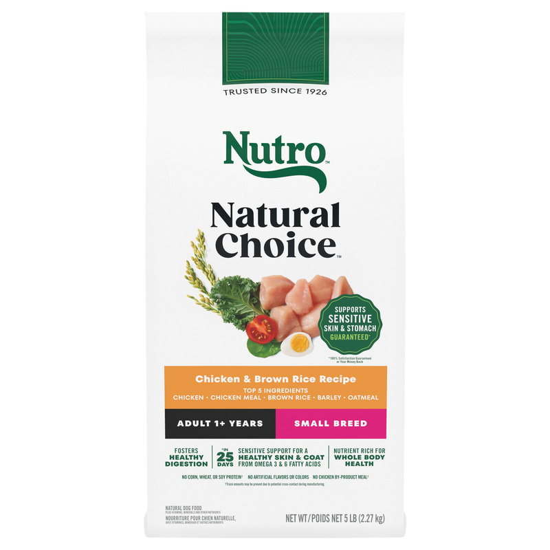 Nutro Small Breed Natural Adult 1+ Years Chicken & Brown Rice Recipe Dog  Food | Giant Eagle | Because It Matters | Grocery Store & Pharmacy