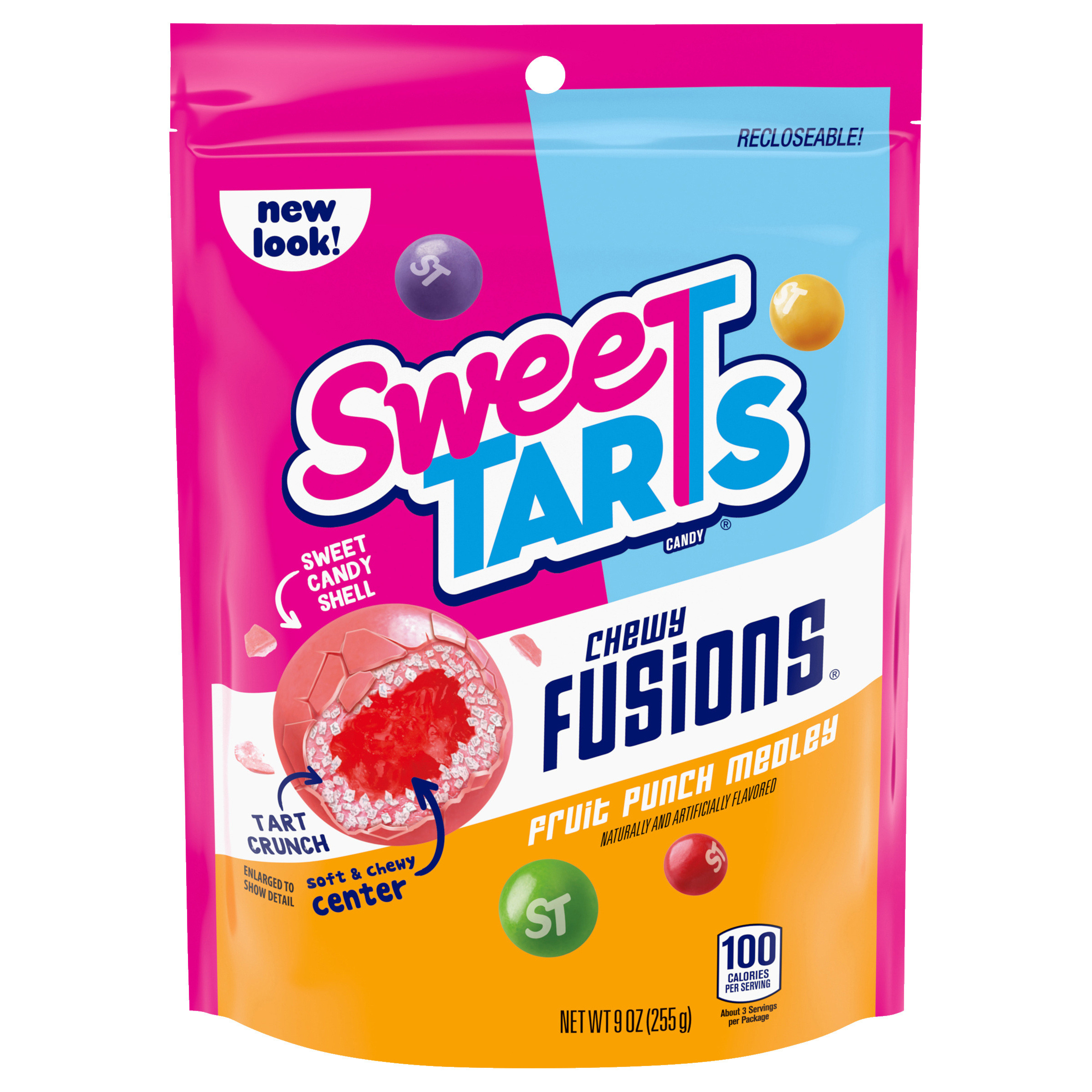 SweeTARTS Chewy Fusions Candy, Fruit Punch Medley, Sweet and Tart