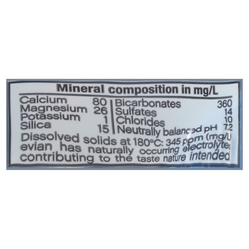 evian Natural Spring Water, 1 L bottles, 6 pack | Giant Eagle