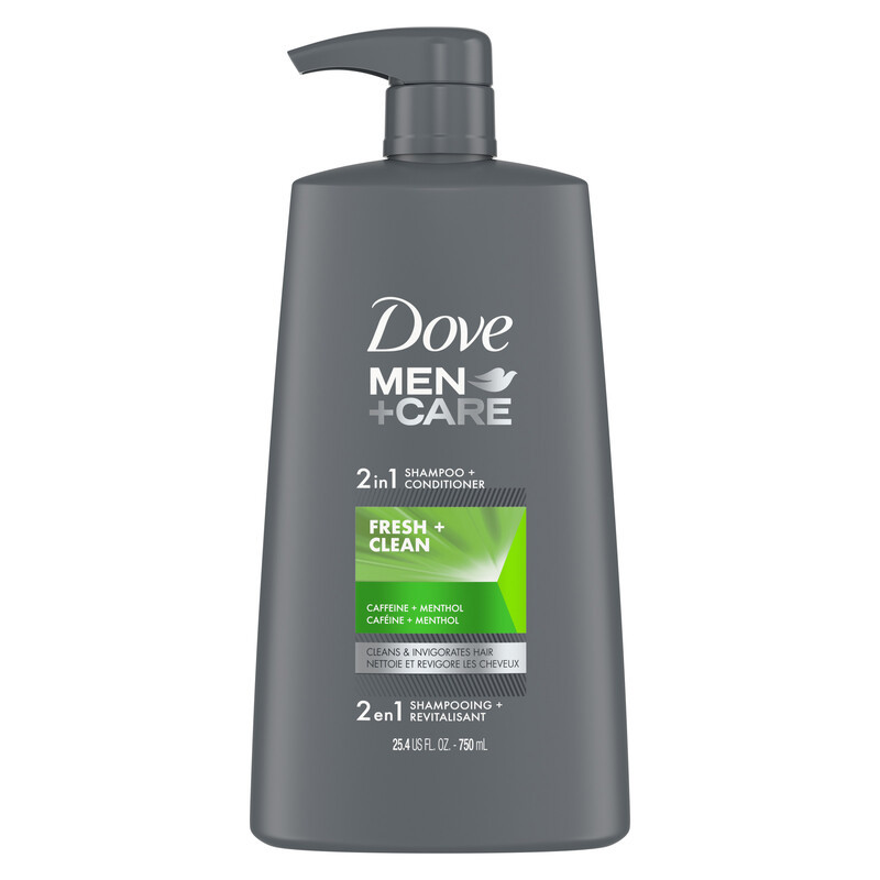Dove Men+Care, 2-in-1 Shampoo and Conditioner, Fresh and Clean
