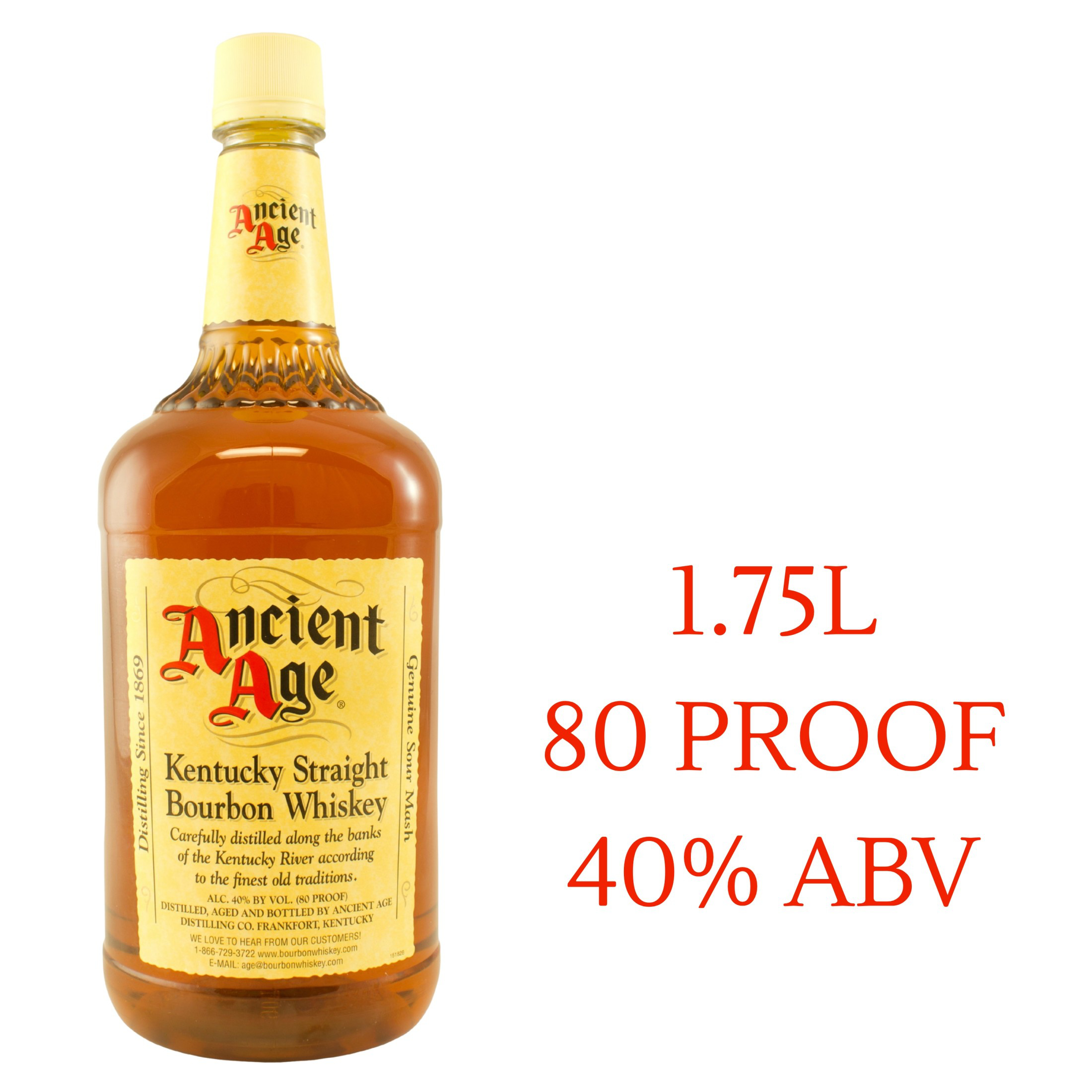 Ancient Age Kentucky Straight Bourbon Whiskey 1.75l Plastic Bottle