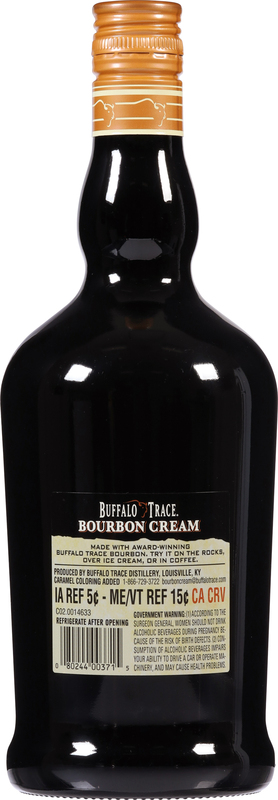 Buffalo Trace Distillery Bourbon Cream Liqueur, 750ml, 30 Proof