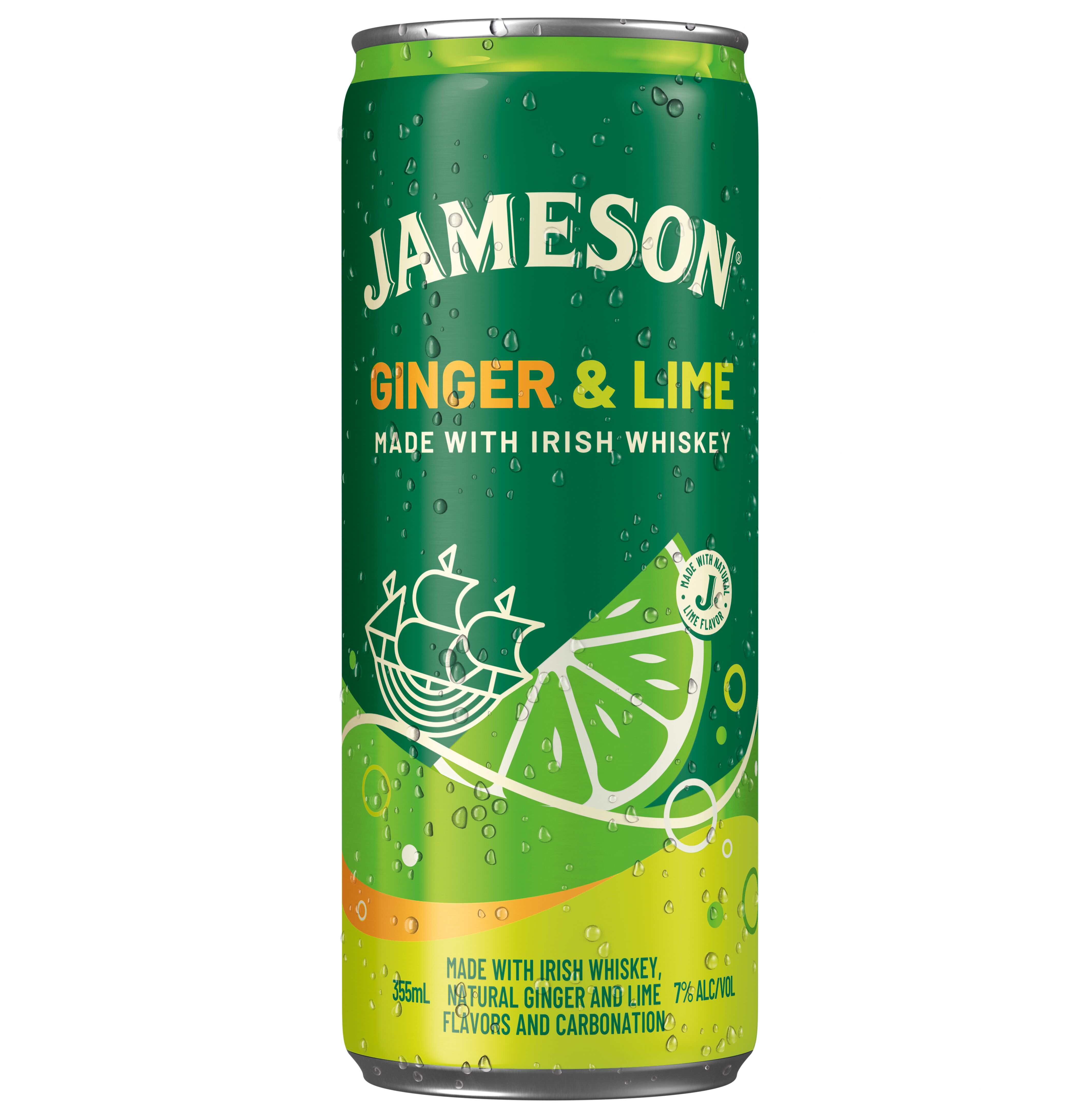 Jameson Ginger and Lime Ready to Drink Irish Whiskey Cocktail, 4