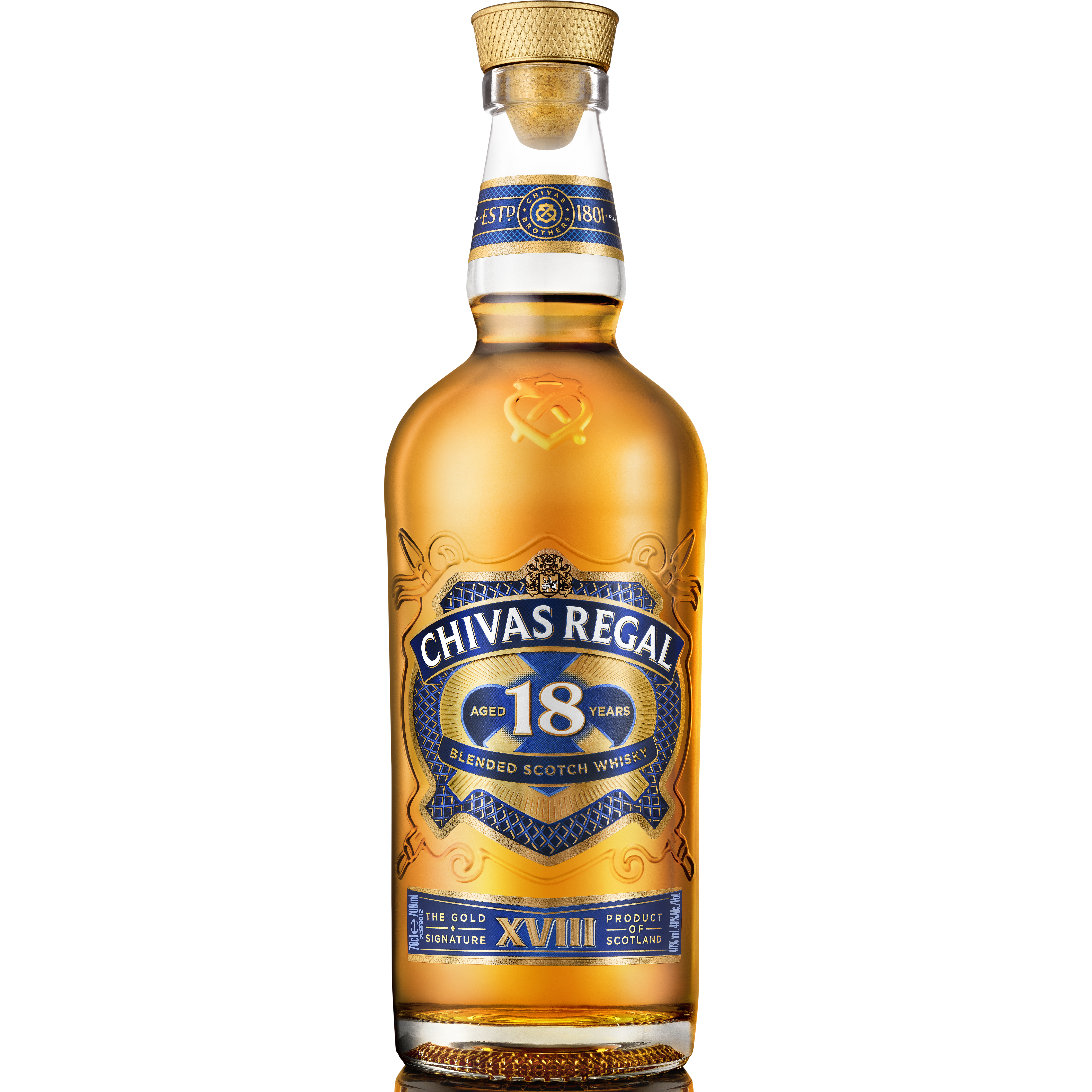 Chivas Regal 18 Year Old Blended Scotch Whisky, 750 ml Bottle, 80