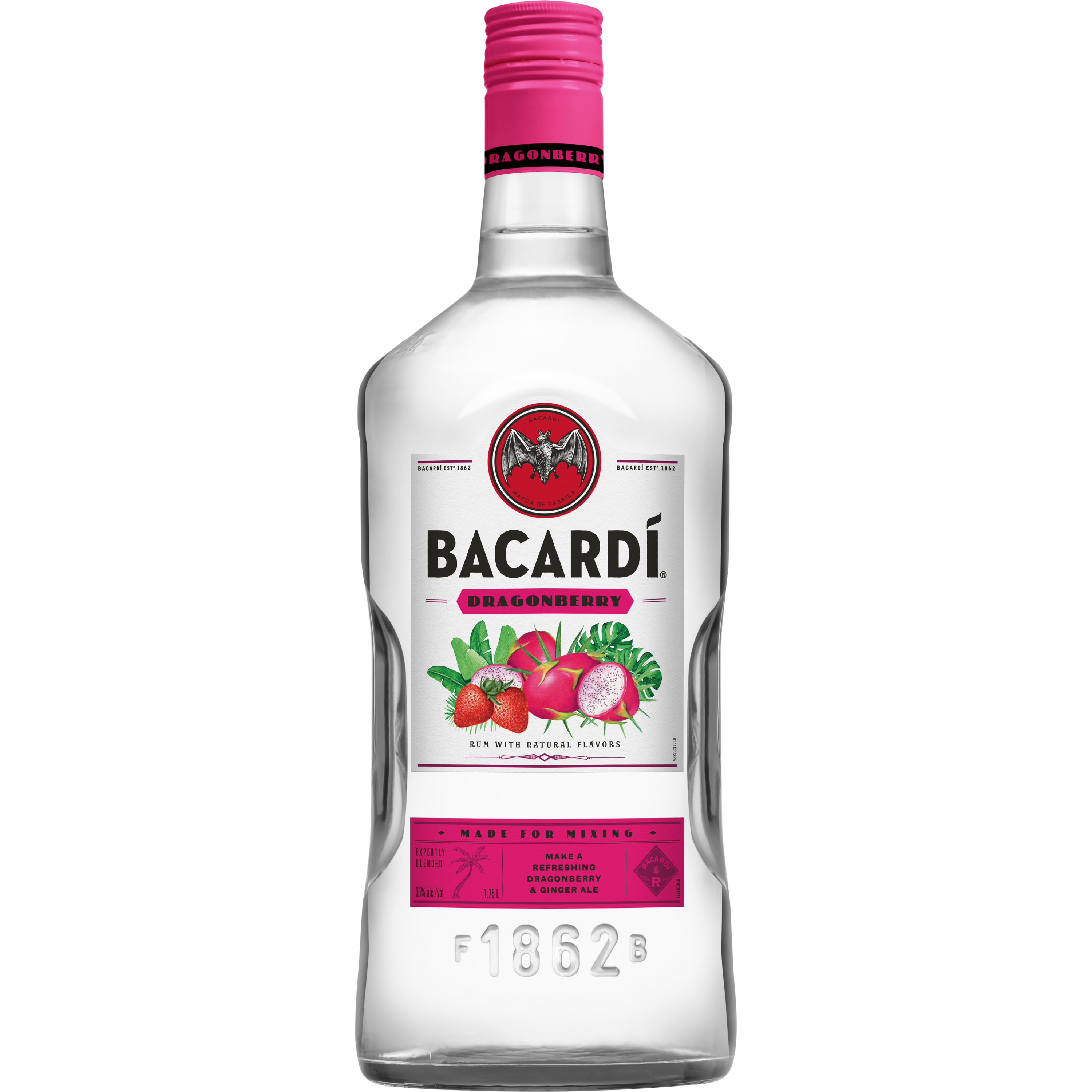 Bacardi Dragonberry Rum, Gluten Free 35% 175Cl/1.75L | Giant Eagle