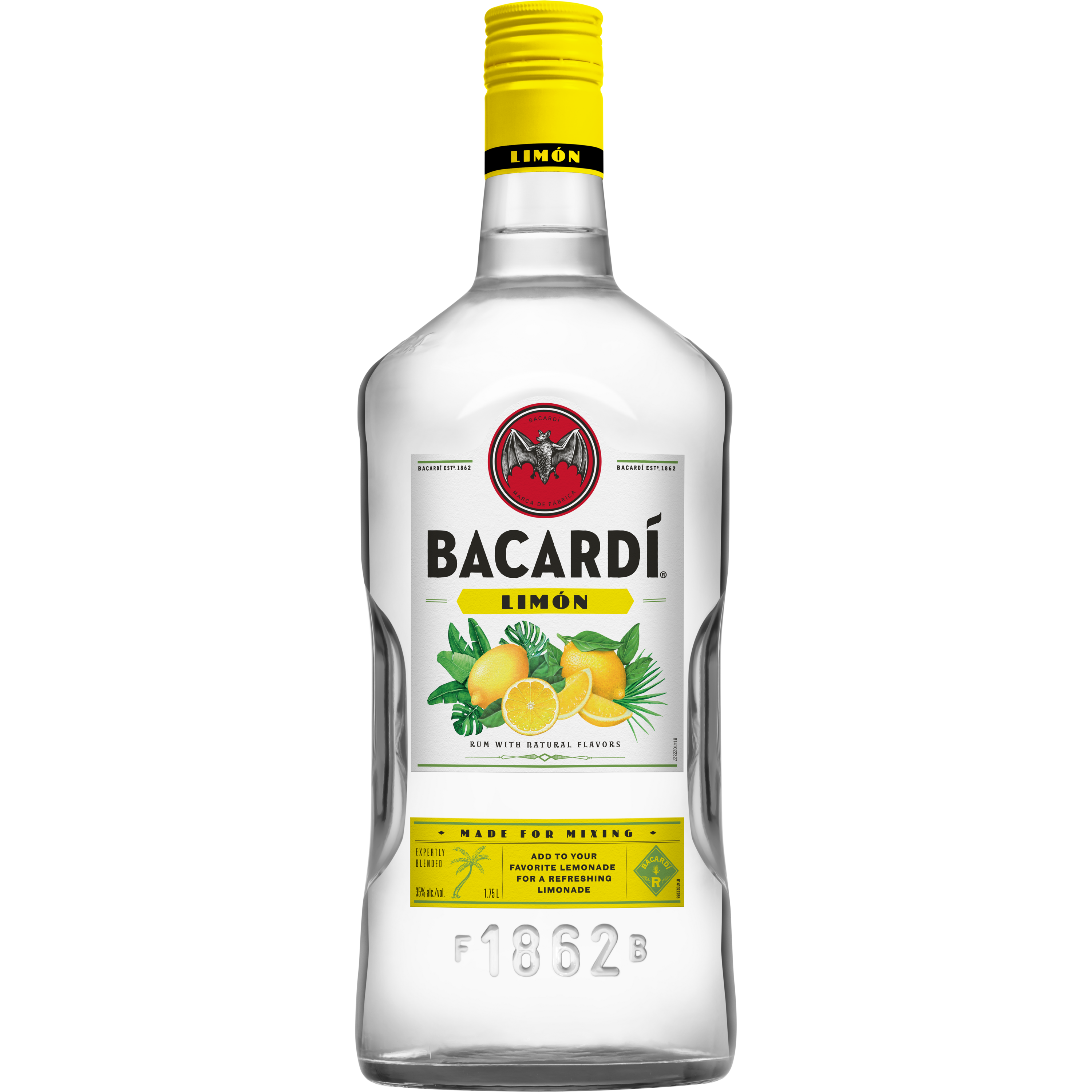 Bacardi Limon Rum, Gluten Free 35% 175Cl/1.75L | Giant Eagle