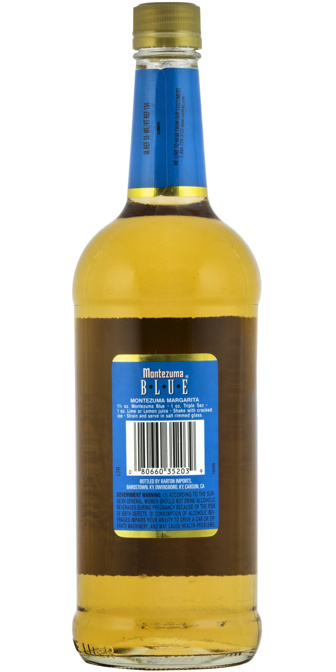 Montezuma Blue Tequila, 1l, 80 Proof (40% ABV) | Giant Eagle