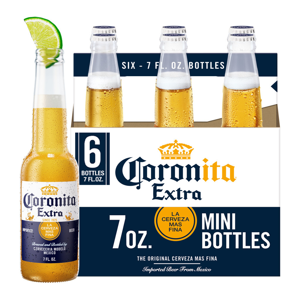 Corona Extra Mexican Lager Import Beer, 6 Pack, 7 Oz Bottles