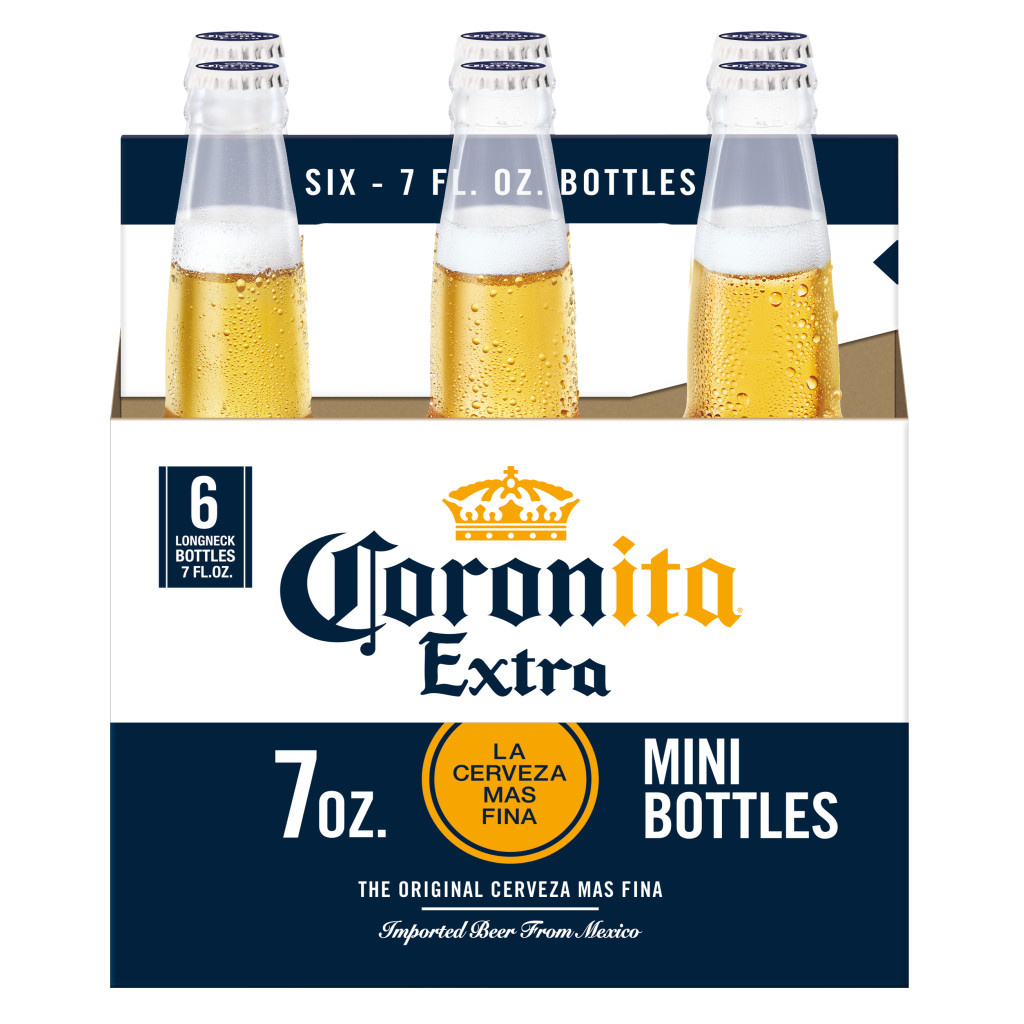 Corona Extra Mexican Lager Import Beer, 6 Pack, 7 Oz Bottles