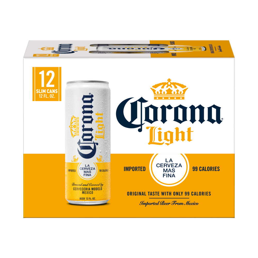 Corona Light Mexican Lager Light Beer, 12 pk 12 fl. oz. Slim Cans