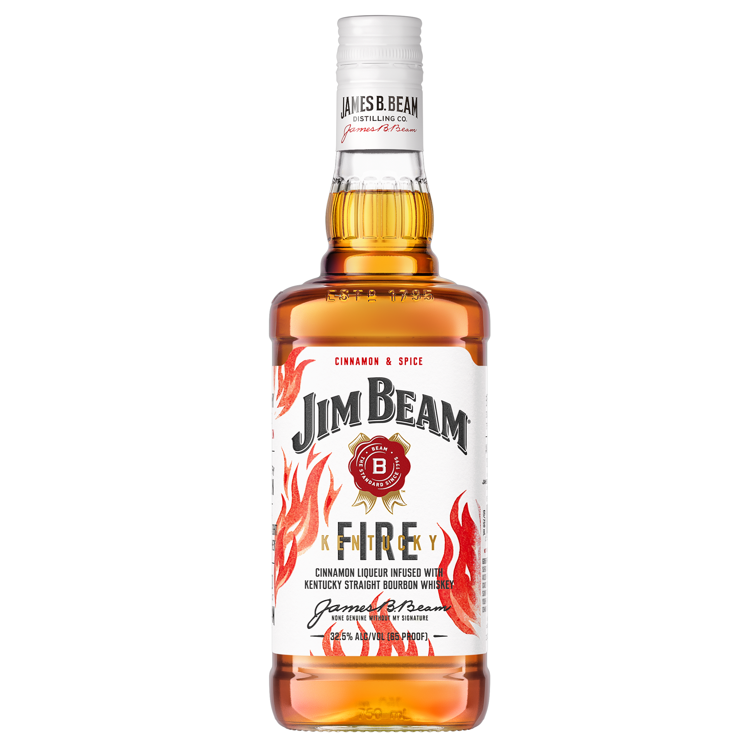 Jim Beam Kentucky Fire Cinnamon Liqueur with Kentucky Straight