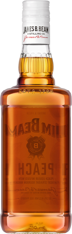 Jim Beam Peach Liqueur with Kentucky Straight Bourbon Whiskey 750